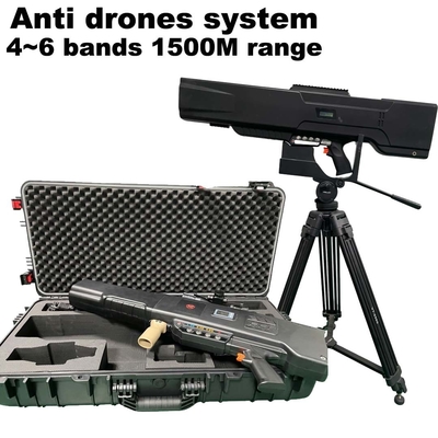 Système anti-drone à 5 bandes Brouilleur de drone portable 900 mhz à 6 ghz