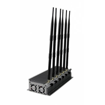 Brouilleur de signal radio de 6 antennes, dispositif de brouilleur de signal de CDMA 2G 3G 4G Wifi