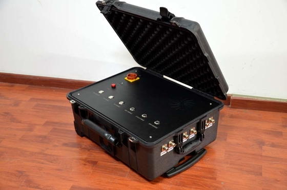 Brouilleur tactique de valise de pélican, 8 appareil électronique 500W de brouilleur des bandes 2G 3G 4G 5.8G