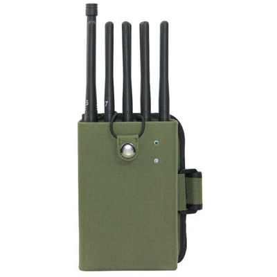 qualité  Handheld 8 Bands Cellular Signal Jammer UHF VHF Lojack Blocker 3-5M Range usine