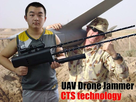 3 KM GPS Drone Radio Jammer , Glonass 5.8 GHZ 2.4 GHZ Jammer For Drones