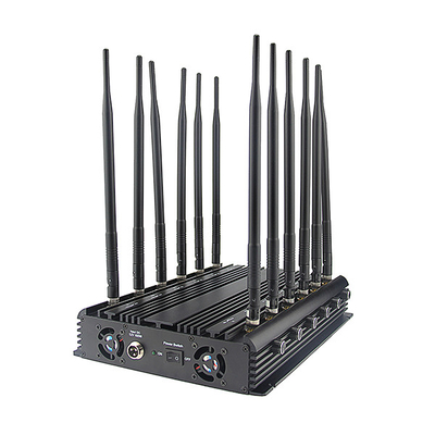 Bandes portatives du dresseur 12 de signal de brouilleur de communication VHF de fréquence ultra-haute avec l'adaptateur à C.A.
